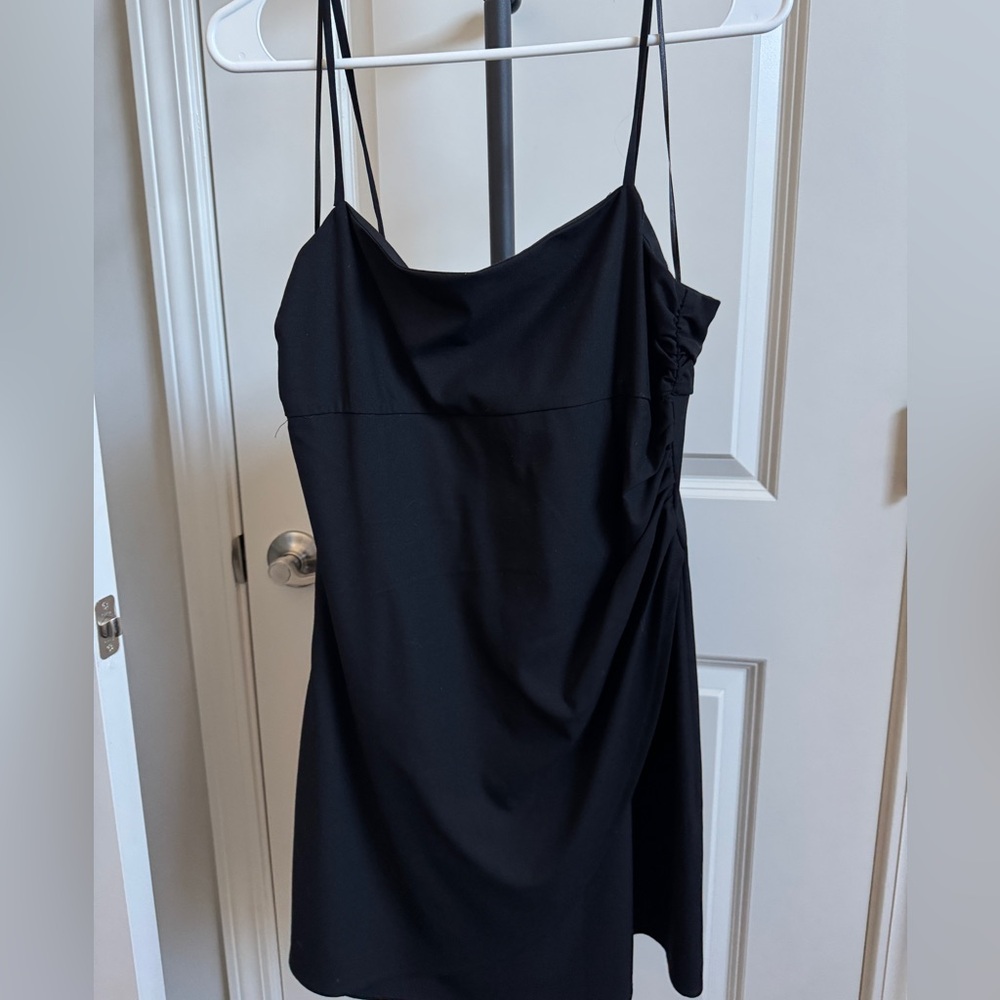 Zara Small Black Mini Strappy Dress